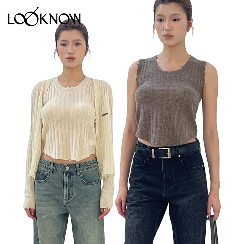 IF BY LAND设计师品牌LOOKNOW秋冬新款长袖针织开衫女