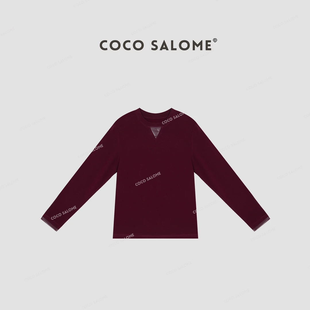 COCO SALOME⑩【红颜】冬季女装长袖显瘦内搭洋气休闲打底衫206K