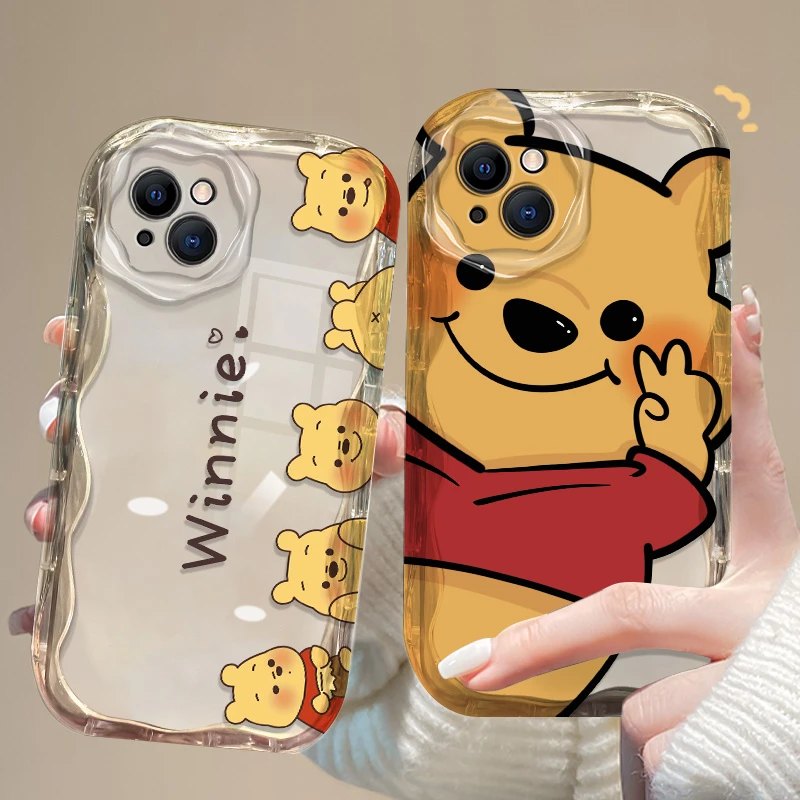 维尼熊适用苹果15手机壳14Pro卡通iPhone13Pro可爱12/11全包8p软/