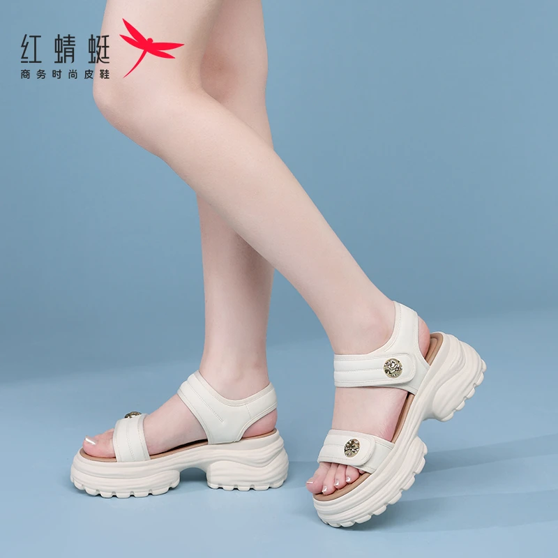 鞋子皮鞋时尚休闲夏季软底厚底商务女鞋