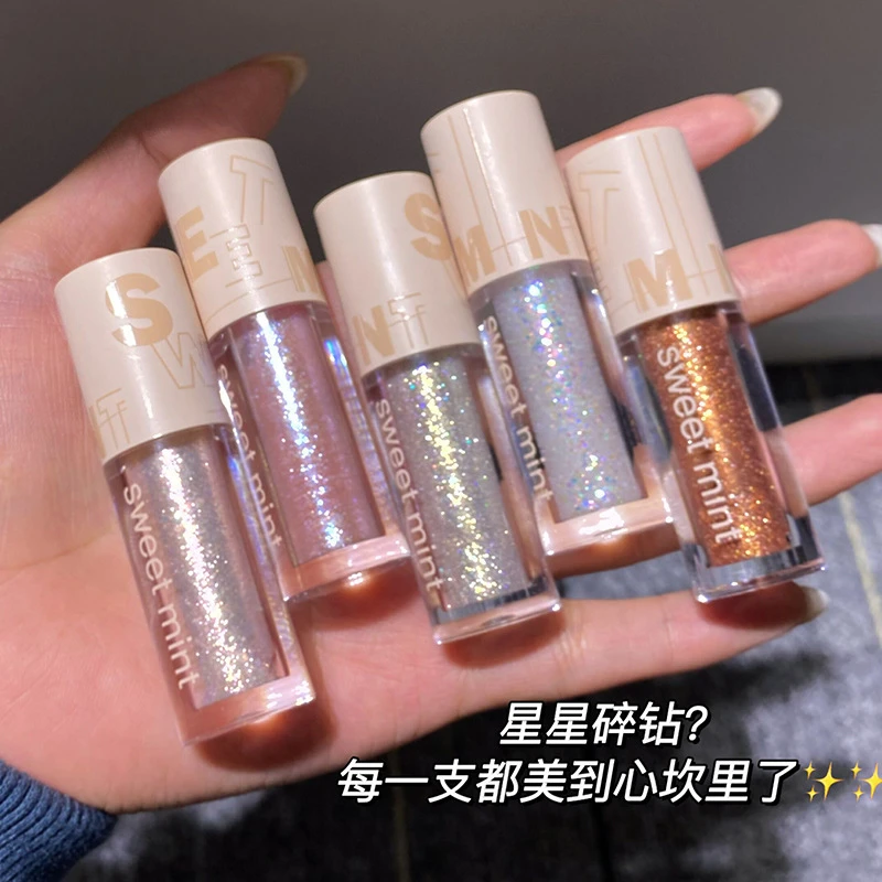 【3支装】一滴泪液体眼影亮片超闪闪粉珠光防水单色眼角卧蚕提亮液