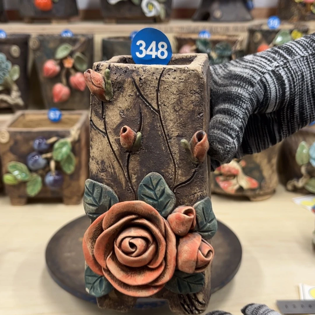 【闪购商品】紫砂花盆348号微瑕不退不换