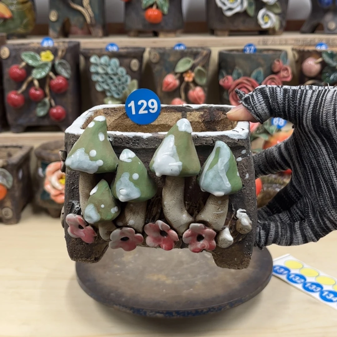 【闪购商品】紫砂花盆129号微瑕不退不换