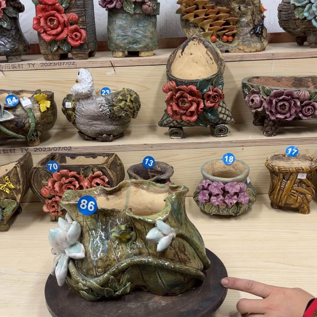 【闪购商品】紫砂花盆86号微瑕不退不换