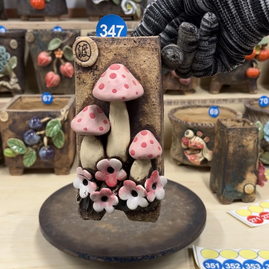 【闪购商品】紫砂花盆347号微瑕不退不换