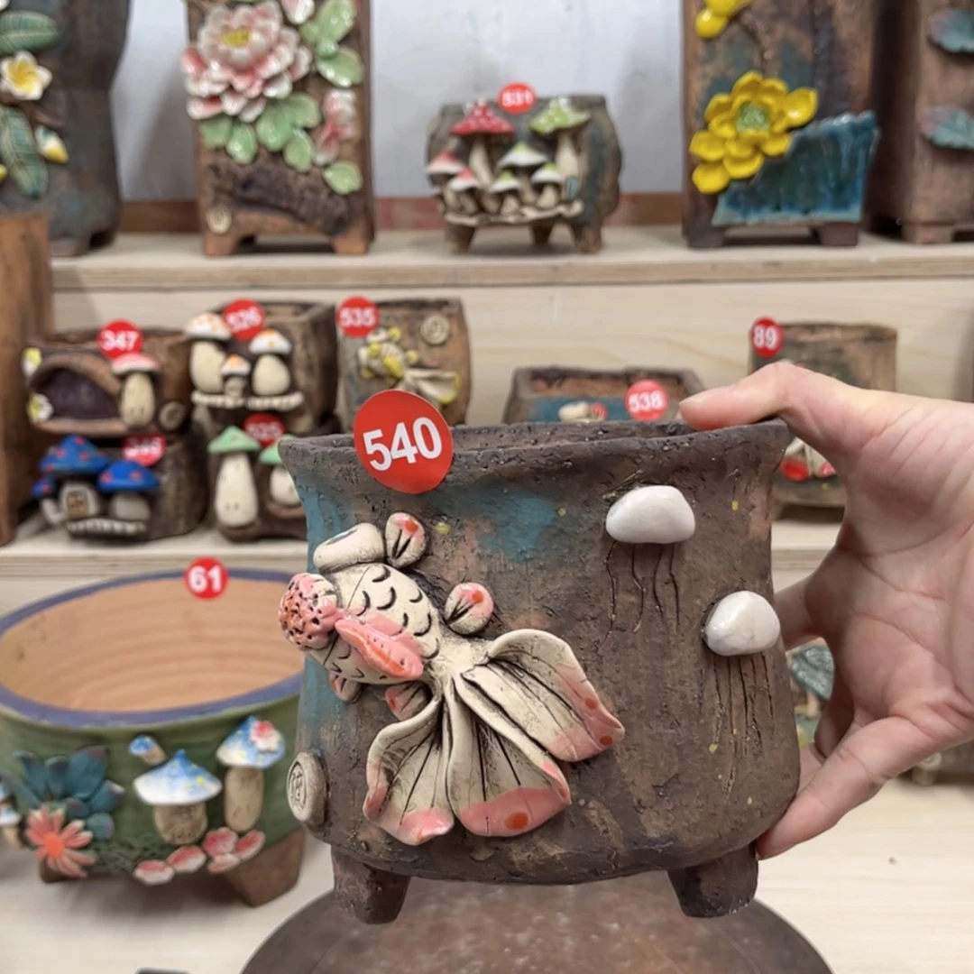 【闪购商品】紫砂花盆540内口12.5×12外高13