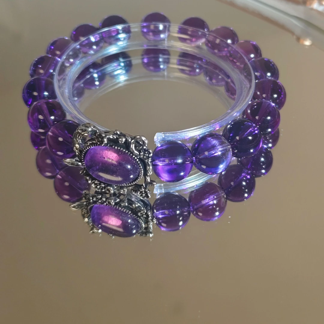AJ178 重紫—乌拉圭紫水晶手串