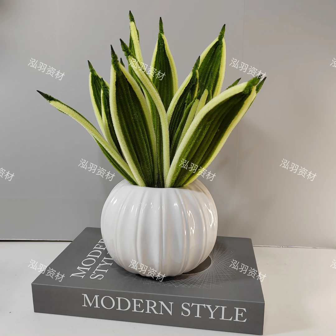 【青墨手工成品】加密专用扭扭棒虎皮兰成品1盆（不含花盆）