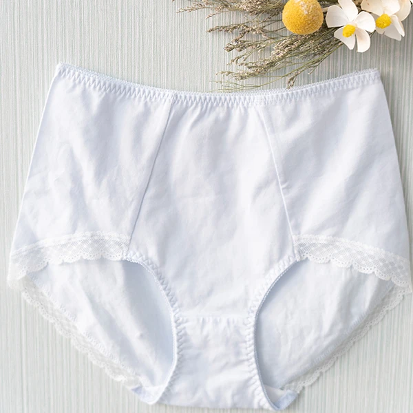 女士棉质平角内裤大码舒适中腰