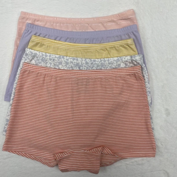 女童中腰平角裤印花四角透气舒适针织