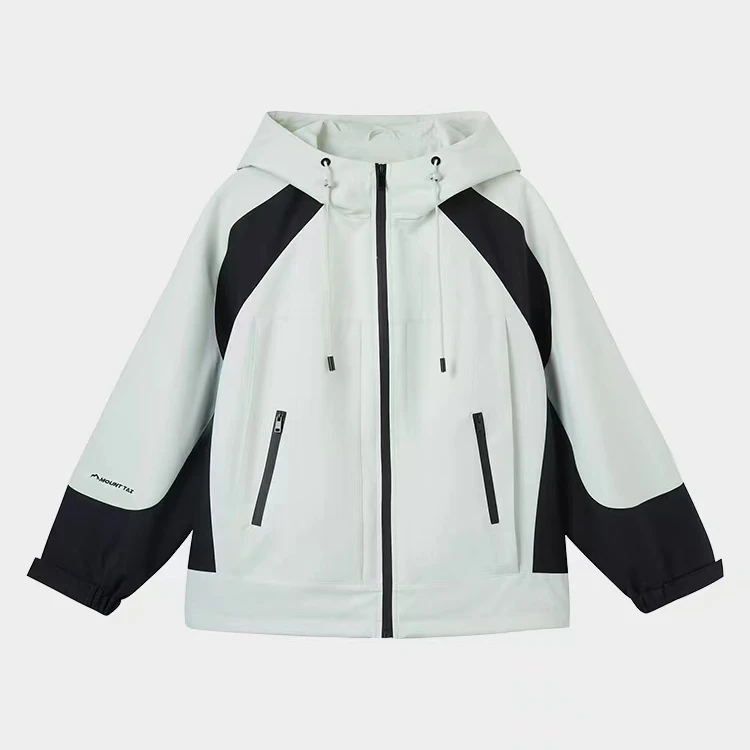 快鱼14J5070秋季女款休闲夹克户外防水连帽外套上衣女外套运动