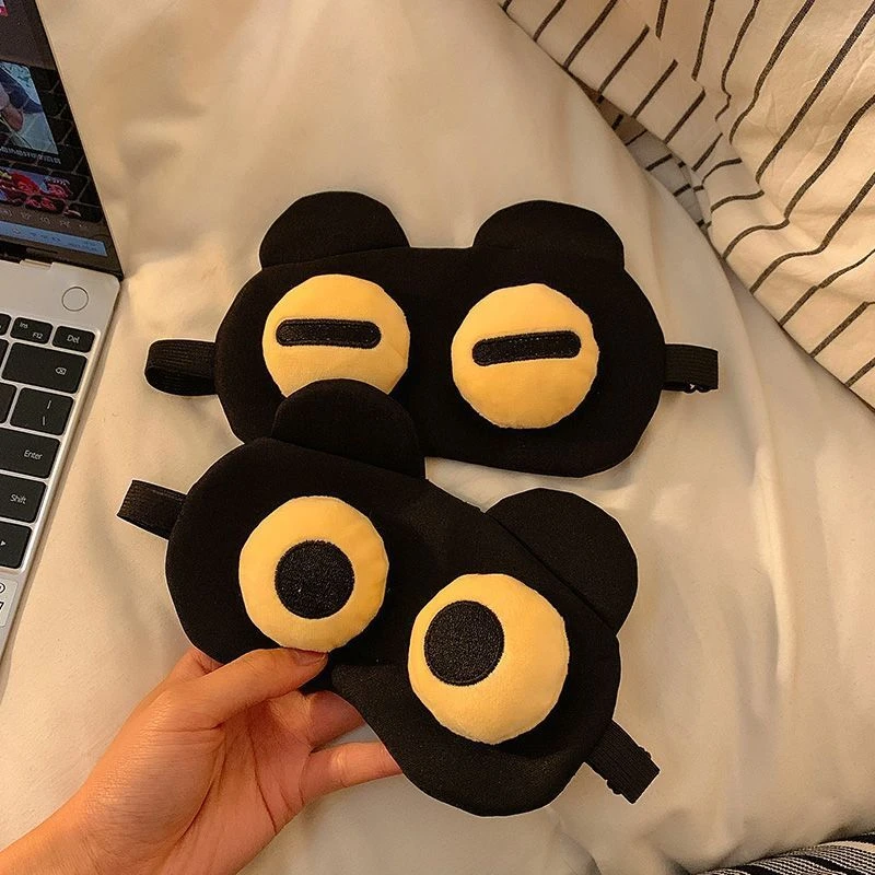 新款遮光眼罩搞笑个性大眼男女儿童睡眠冰袋冷热敷助眠午睡觉眼罩