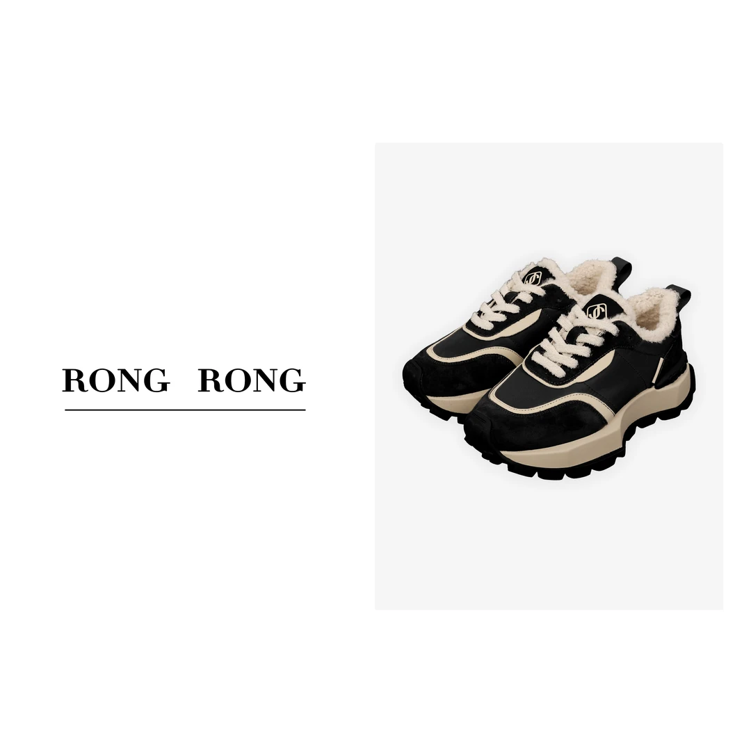 RONGRONG溶溶 秋冬新款加绒慢跑鞋日行万步不累脚S3DGMD0255