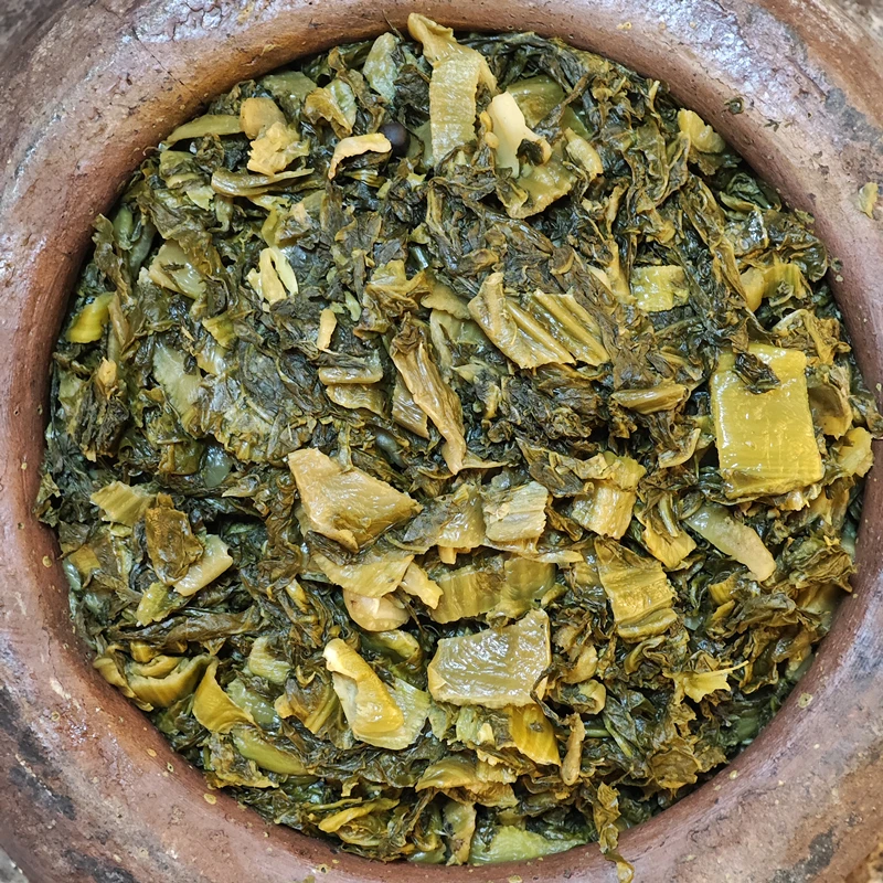 湖北阳新特产酸菜农户家自制切碎芥菜酸菜老坛腌制整颗咸菜地方菜
