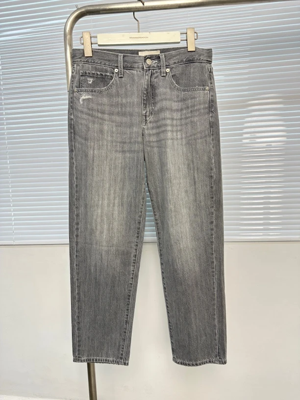 你们要的格雷灰色来了！U家女士阔腿牛仔裤