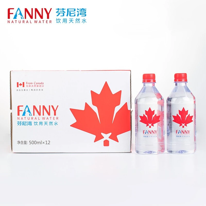 FANNYBAY/芬尼湾 原装进口饮用天然水500ml*12瓶天然低氘弱碱健康