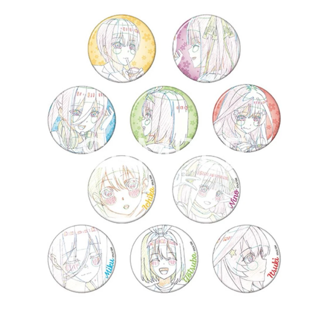 【盲盒】五等分的花嫁MESSAGE系列吧唧 潮玩盲盒（未成年禁止下单）