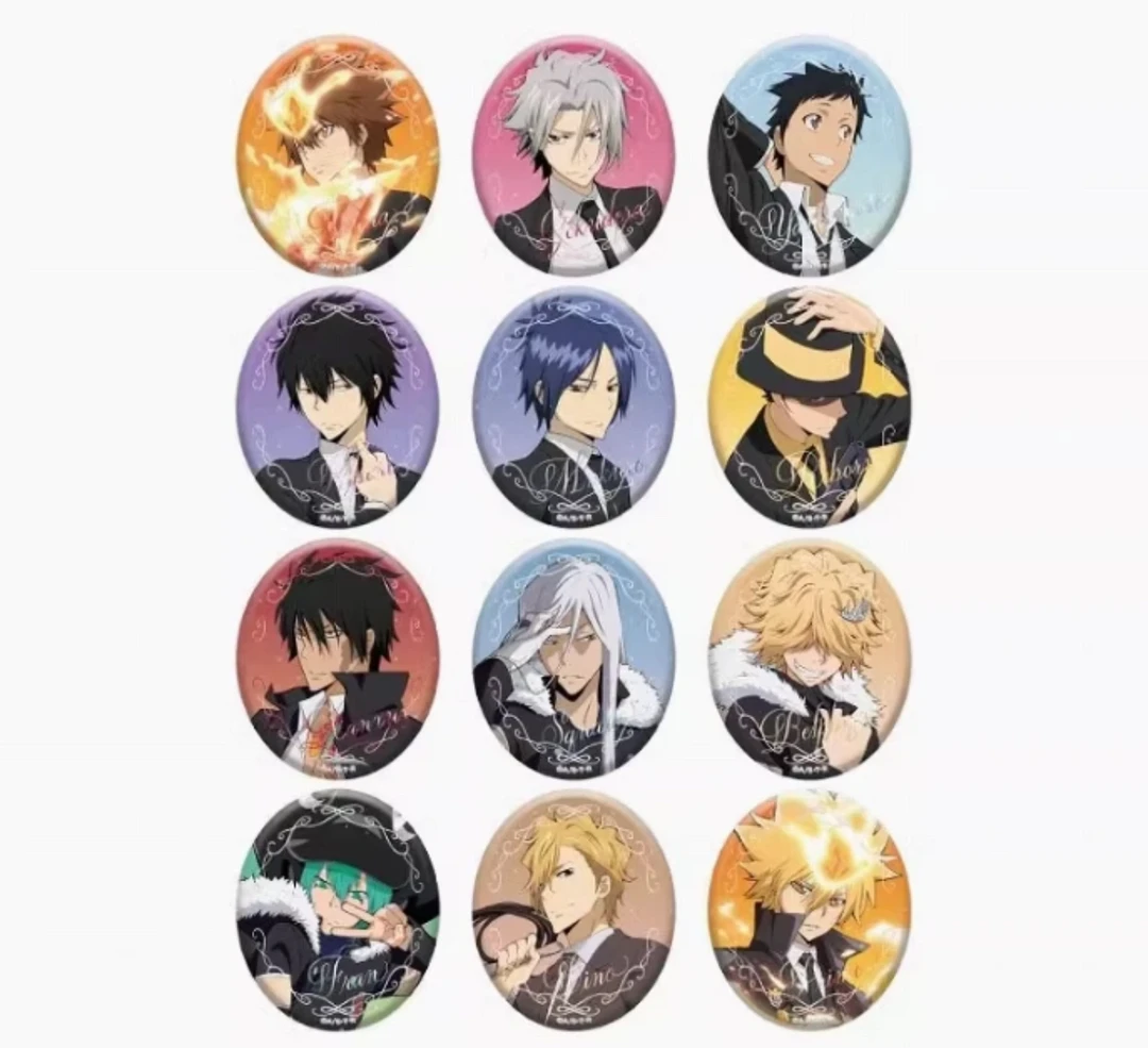 【盲盒】家教烫金椭圆金属风吧唧（未成年人禁止下单