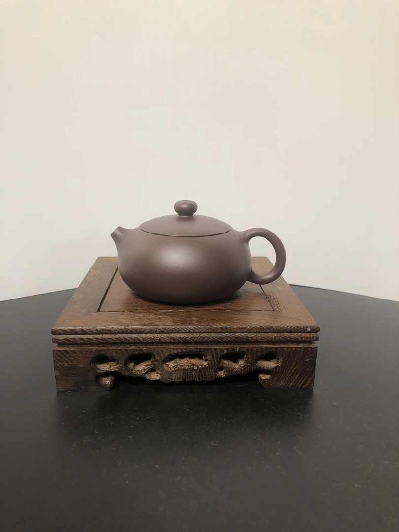 霞霞紫砂【扁西施】原矿紫泥   容量130毫升