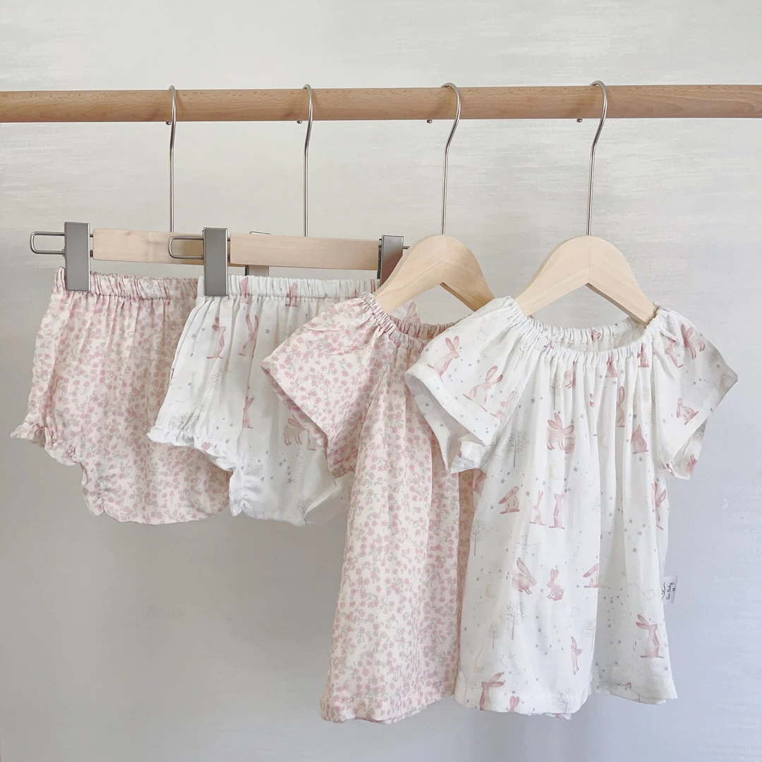 Rae Studio 夏季婴幼儿竹棉纱布套装 儿童家居服