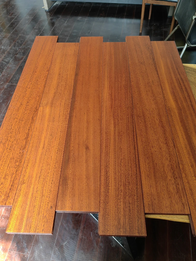 圆盘豆暖色系 纯实木地板