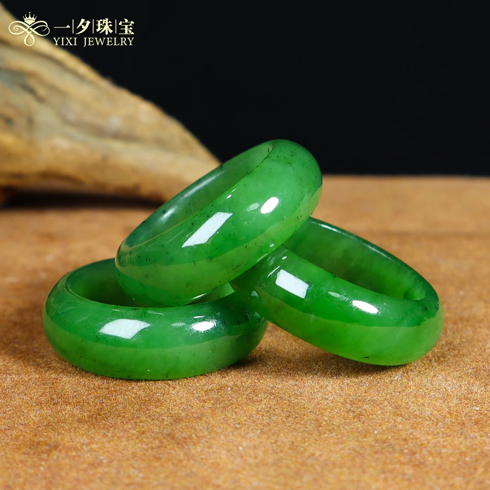 【一夕珠宝】和田玉戒圈丨天然玉石丨多样性发一个