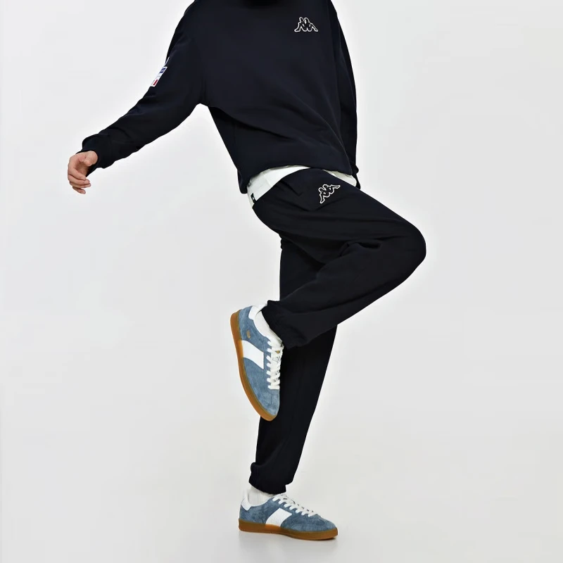 Kappa24春秋男子复古休闲裤运动裤索罗娜长裤小脚卫裤K0E12AK05