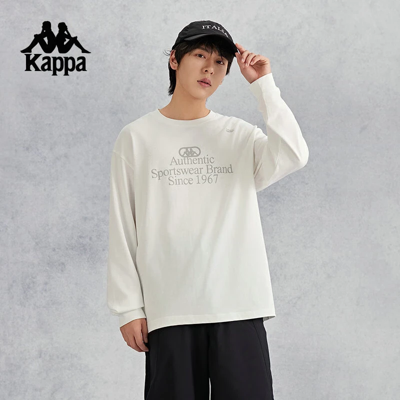 A【t恤】卡帕运动户外棉长袖卫衣2024新款情侣上衣男款 K0EY2TC31D