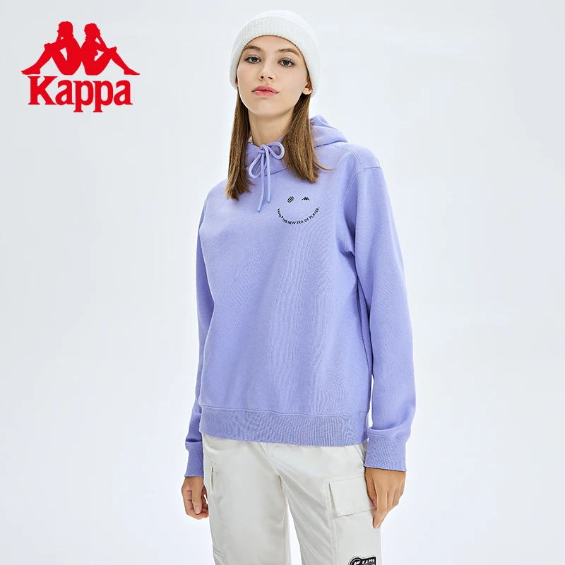 Kappa【顺丰包邮】K0C62MT60卡帕帽衫新款女运动卫衣纯色休闲外套