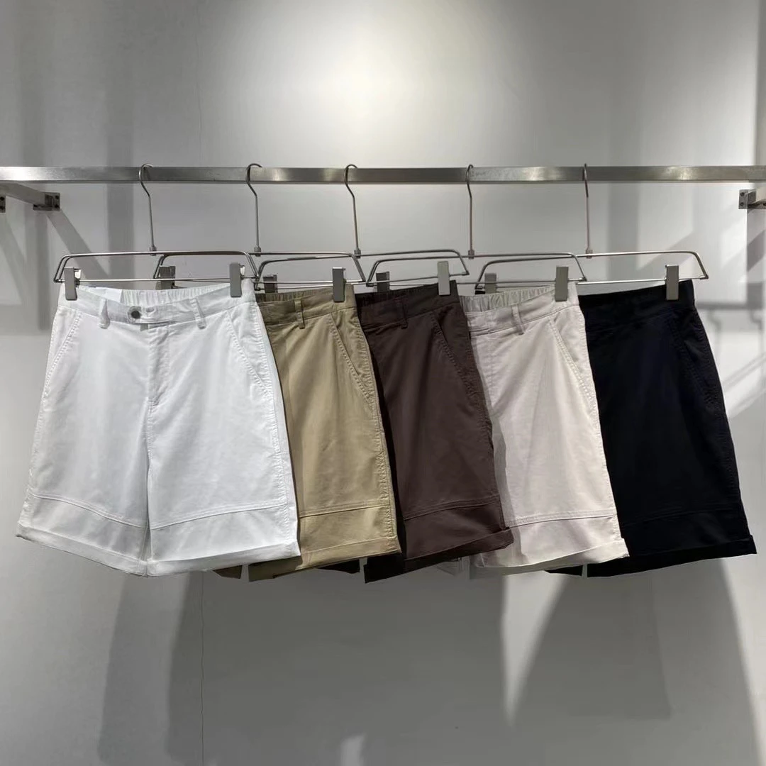 6672夏季简约百搭休闲短裤舒适棉质短裤韩版轻奢五分裤子男