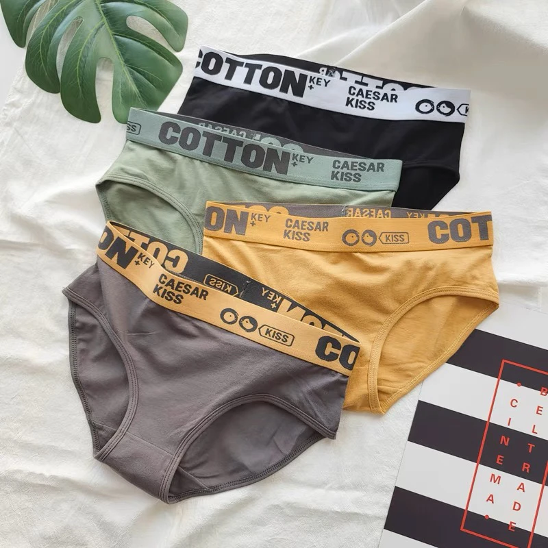 女士纯色棉中性les帅t短裤运动青年平角简约透气短裤