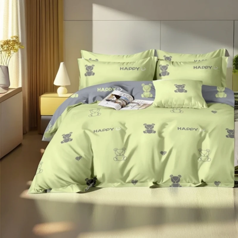 双人斜纹被套加厚四季被套2*2.3米（贝贝熊被套）