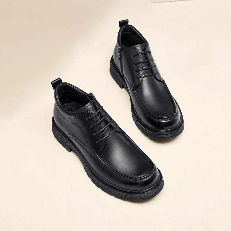 CAMEL/骆驼2022秋冬新款简约百搭保暖柔韧舒适耐磨皮鞋GE12247041