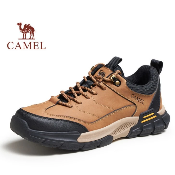 CAMEL/骆驼男鞋2023秋季新款拼接山系耐磨防撞户外鞋G13A379037