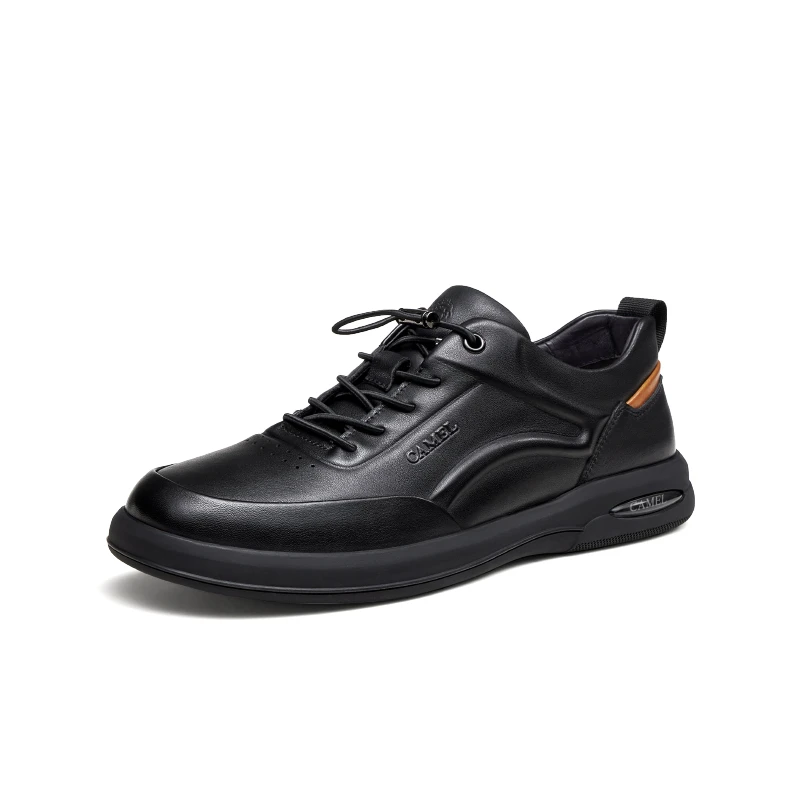 CAMEL/骆驼新款牛皮软底一脚蹬套脚商务休闲男运动皮鞋G13A201059