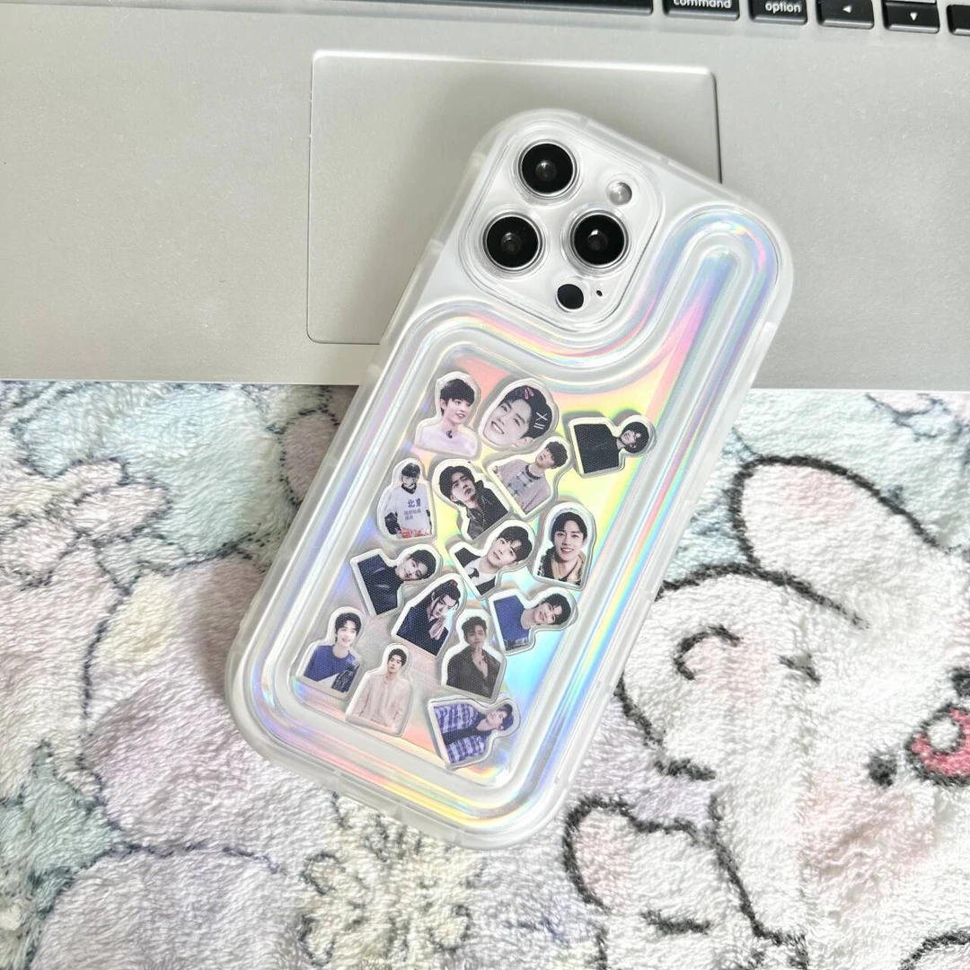 摇摇乐手机壳肖战明星周边手机套创意可爱手机保护套壳透明