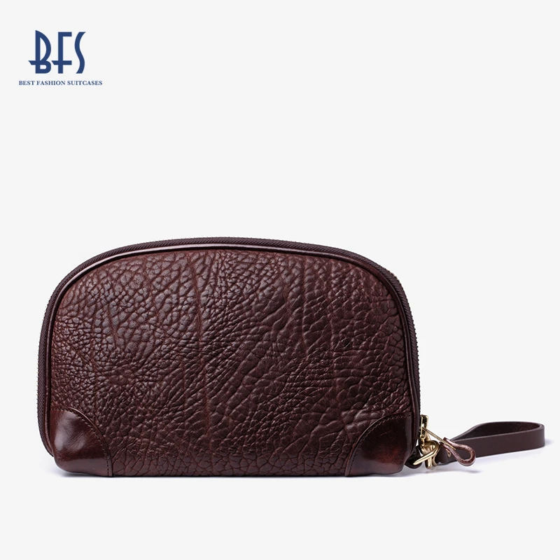 男士手包真皮包包休闲手抓手拿包大容量复古休闲商务牛皮信封男包