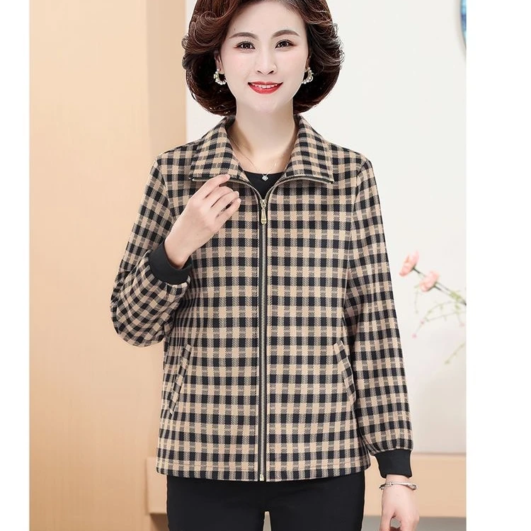 2025年新款中老年妈妈，奶奶时尚洋气减龄春秋款百搭外套夹克