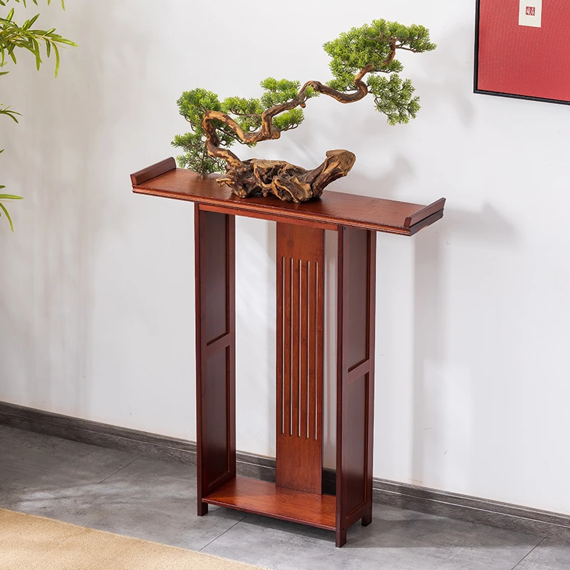 中式玄关桌现代简约玄关台供桌供台玄关柜置物架墙边条案靠墙窄桌