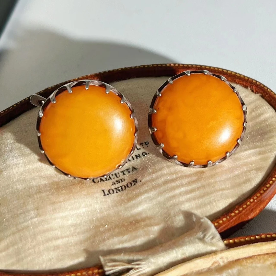 合金耳饰 欧洲回流 / 圆蜡 中古 耳夹 TY 036