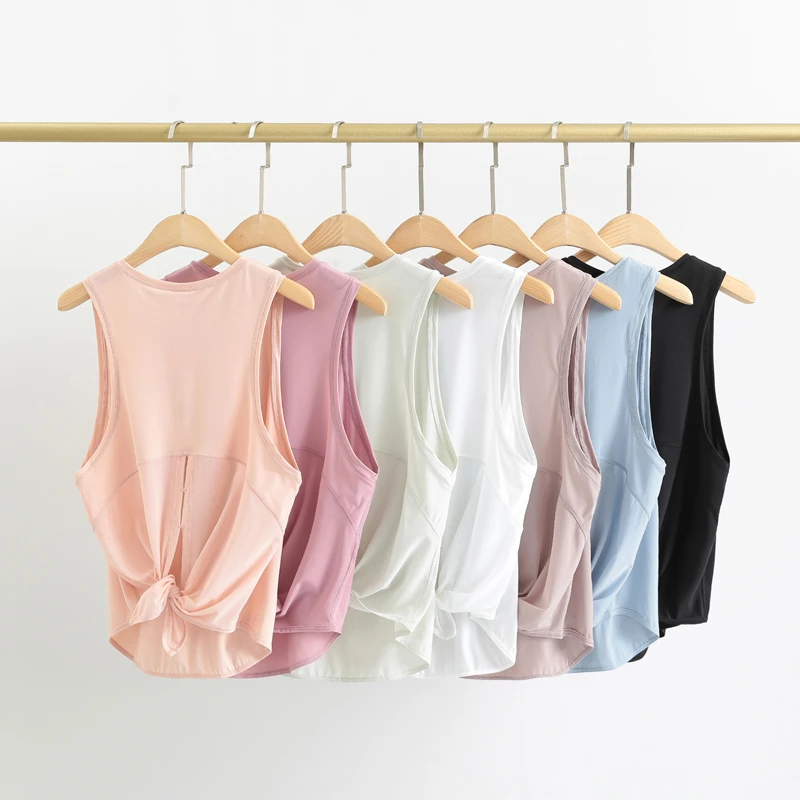 运动背心罩衫女宽松显瘦网纱瑜伽上衣t恤夏薄款训练健身无袖外穿