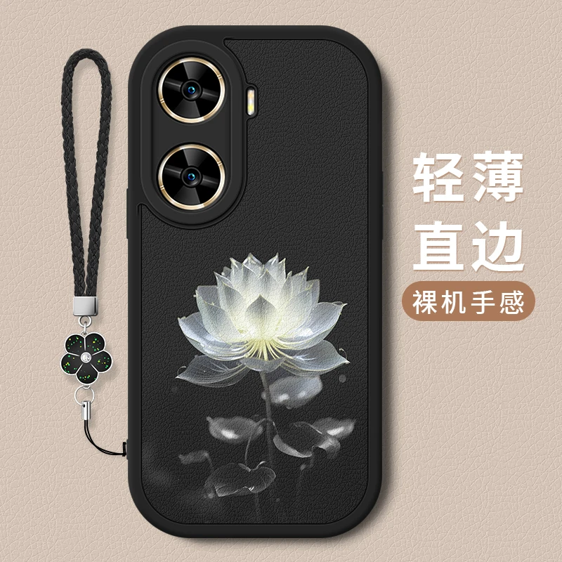 水晶昙花适用华为wikoHi畅享60手机壳新款小羊皮薄畅享60Pro软壳