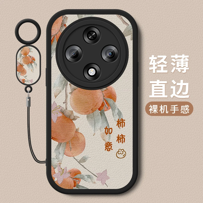 柿柿如意oppoa3手机壳新款oppoA3创意5G小羊皮硅胶全包保护套