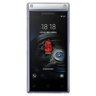 95新 Samsung/三星 三星原机原版W2019商务翻盖智能双卡情怀机