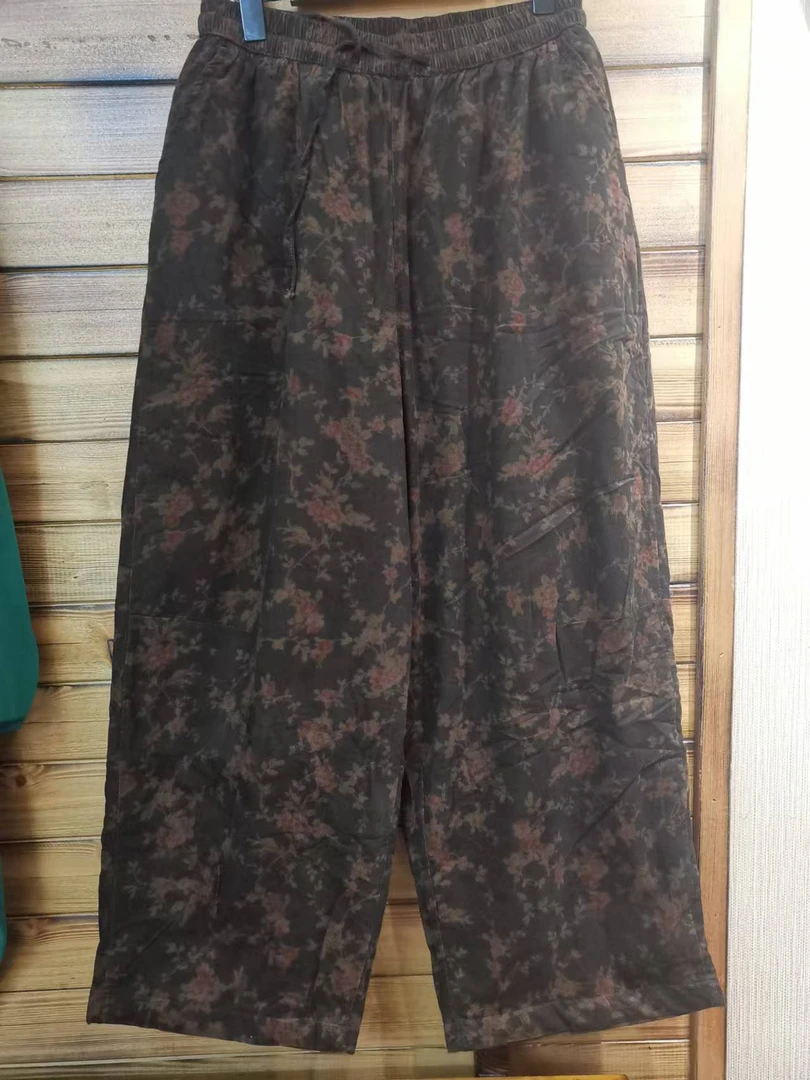 大码女装加棉花棉裤，裤长98-99，可穿到170斤以下。