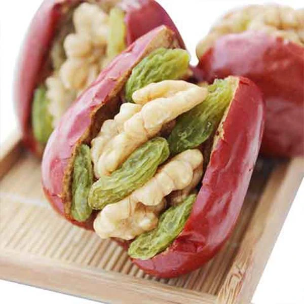 红枣夹核桃葡萄干500g1000g 新疆特产和田大枣夹核桃仁夹心枣零食