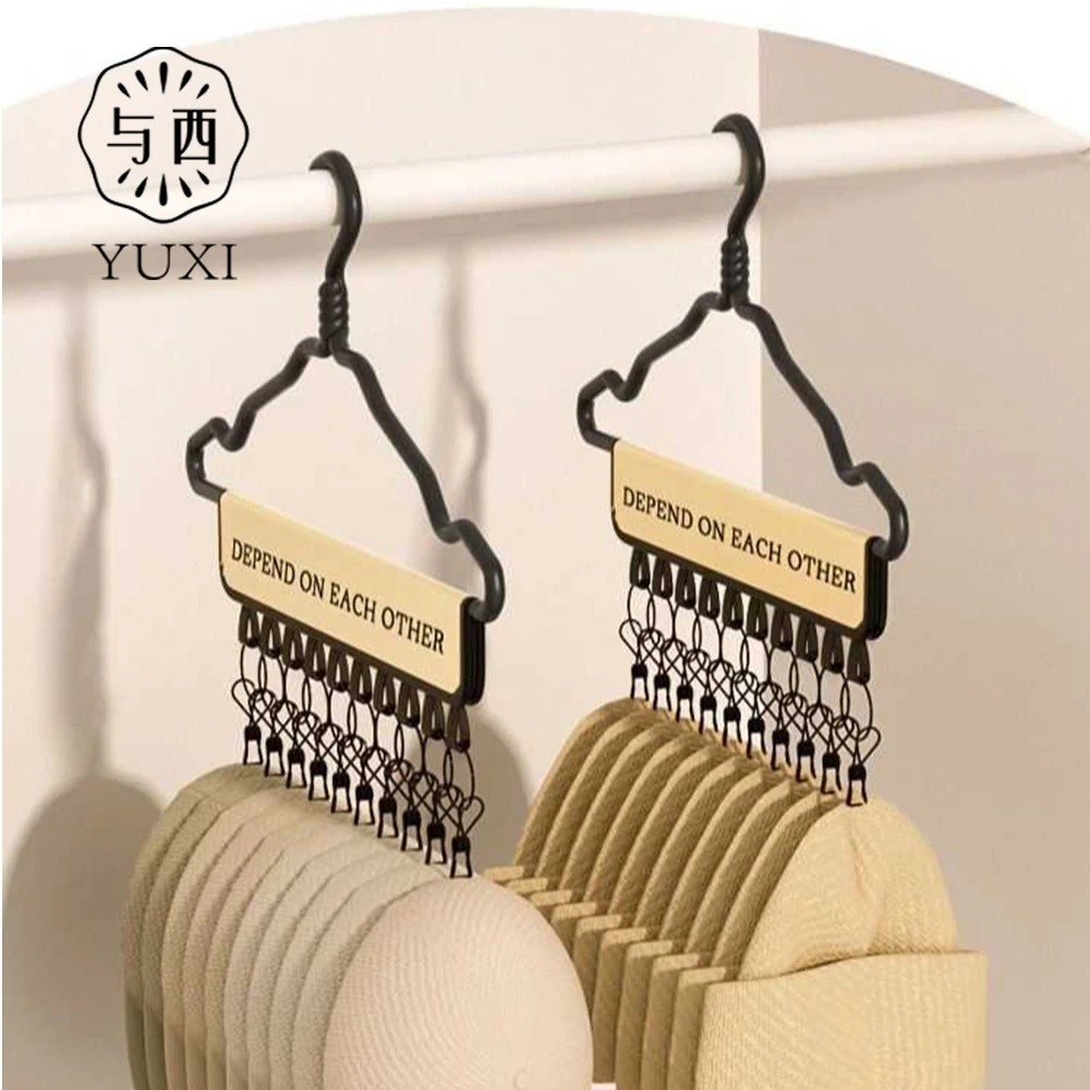 YUXI/与西帽子收纳神器鸭舌帽挂钩家用多夹子衣架宝宝棒球帽网红