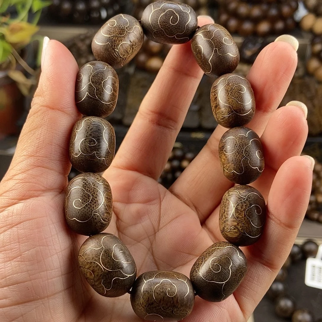 沉香手串齐**圣越南芽庄白棋楠