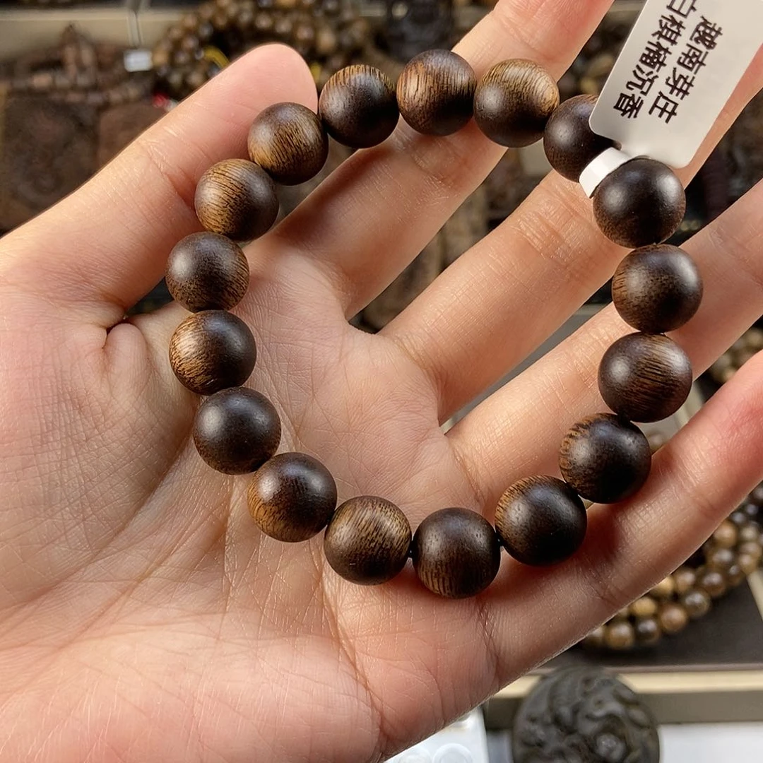 沉香手串老*孩越南芽庄白棋楠