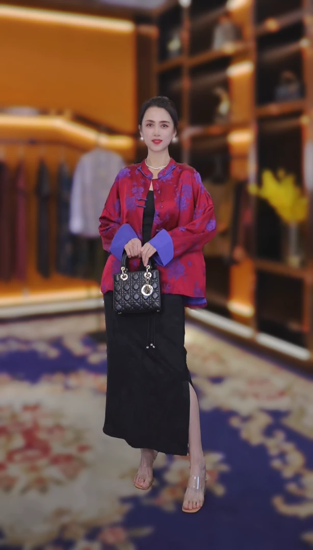 [十里红装] 卡曼24新款上衣女外套提花中国风民族风长袖时尚外套